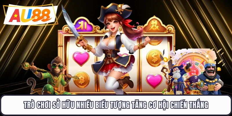 Trò chơi sở hữu nhiều biểu tượng tăng cơ hội chiến thắng
